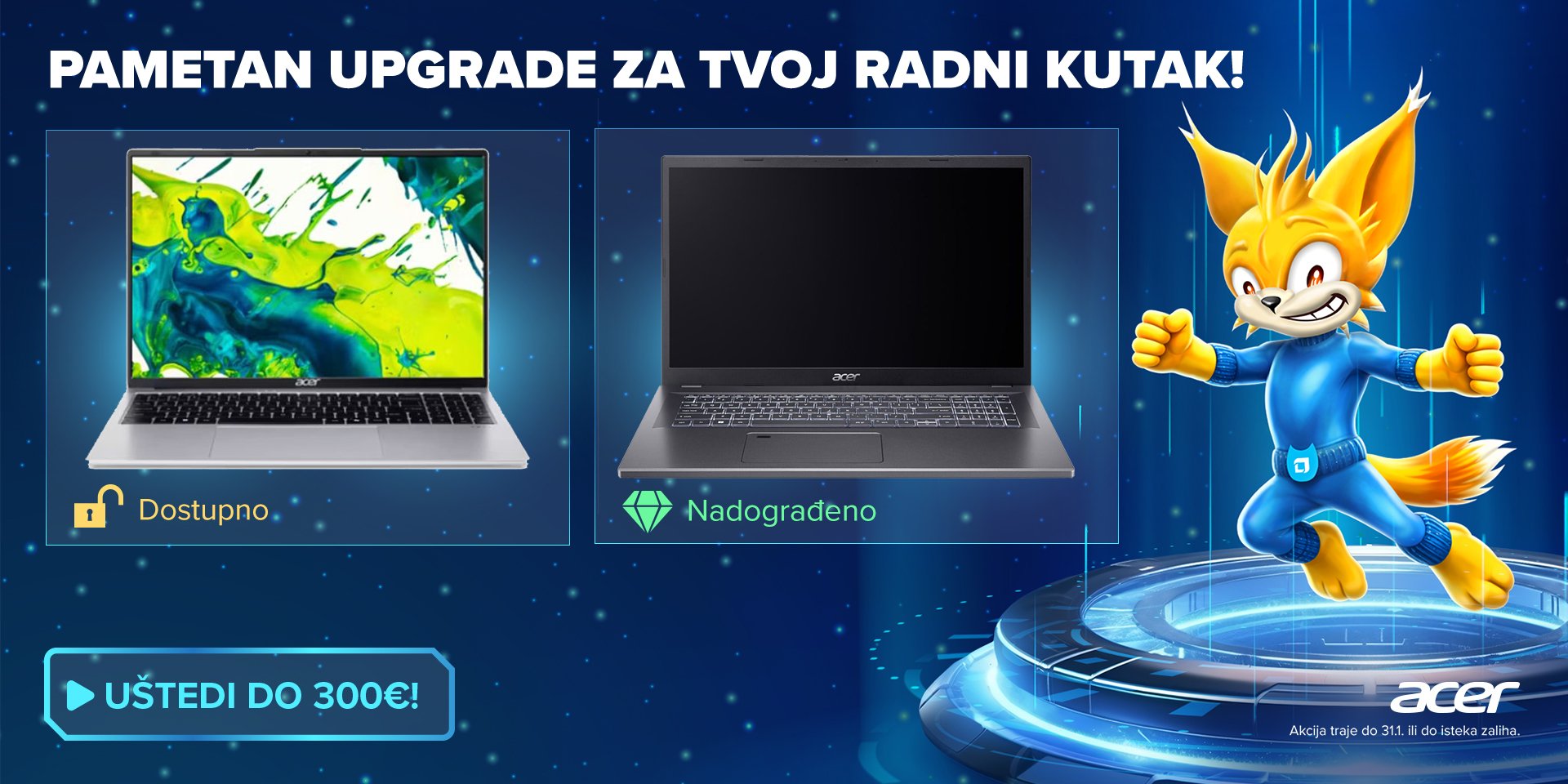 ACER ponuda laptopa po savršenim cijenama!